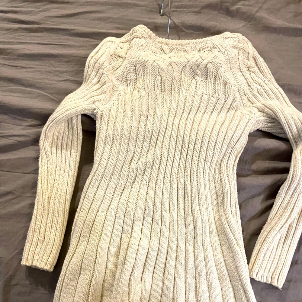 Girl’s sweater dress and matching tights
